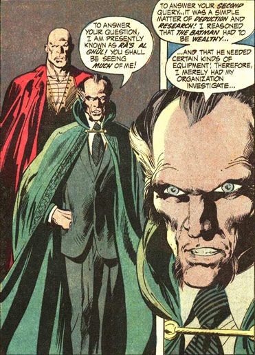 In these two panels most of the appeal of Ra's al Ghul as a villain is disclosed. Not a lot of writers can be so concise.